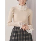 アイボリー | レースリブニット | merry jenny