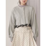 グレー | リボンたっぷりスナップカーディガン | merry jenny