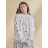 オフホワイト | New Wave Sugar cat lace sweat | merry jenny