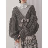 グレー | ribbon ribbon カーデイガン | merry jenny