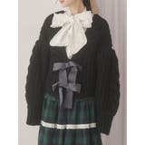 ブラック | ribbon ribbon カーデイガン | merry jenny