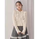 ribbon washed zip kinit | merry jenny | 詳細画像4