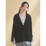 lace slit ribbon jacket | merry jenny | 詳細画像12 
