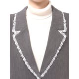 lace slit ribbon jacket | merry jenny | 詳細画像30 