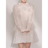 ピンク | ミルキーアイレットチュールワンピース | merry jenny