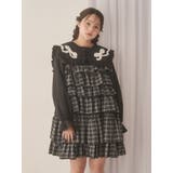 チェックホイップクリームミニワンピース | merry jenny | 詳細画像2