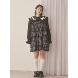 チェックホイップクリームミニワンピース | merry jenny | 詳細画像6