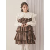 チェックホイップクリームミニワンピース | merry jenny | 詳細画像9