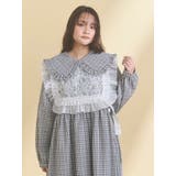 チェックフリルカラーワンピース | merry jenny | 詳細画像4 