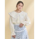 dot laceフリルカラーブラウス | merry jenny | 詳細画像5 