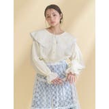 dot laceフリルカラーブラウス | merry jenny | 詳細画像7 