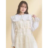 ribbonフリルカラーブラウス | merry jenny | 詳細画像4 