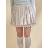 flowerアソートプリーツミニスカート | merry jenny | 詳細画像1 