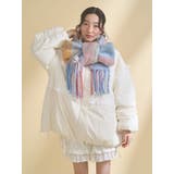 fluffy ribbonチェックマフラー | merry jenny | 詳細画像11 