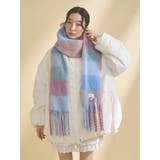 fluffy ribbonチェックマフラー | merry jenny | 詳細画像13 