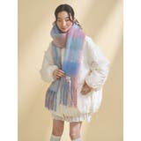 fluffy ribbonチェックマフラー | merry jenny | 詳細画像14 