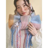 fluffy ribbonチェックマフラー | merry jenny | 詳細画像15 