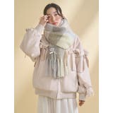 fluffy ribbonチェックマフラー | merry jenny | 詳細画像4 