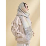 fluffy ribbonチェックマフラー | merry jenny | 詳細画像7 