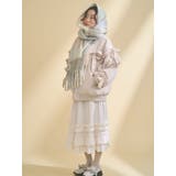 fluffy ribbonチェックマフラー | merry jenny | 詳細画像9 