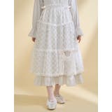 シアーレースフレアスカート | merry jenny | 詳細画像1 