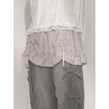グレー | airy lace apron | merry jenny