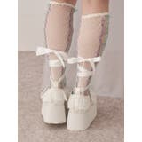 フリルレースアップ厚底スニーカー | merry jenny | 詳細画像6 