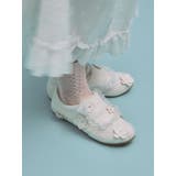 オフホワイト | お花いっぱいフラットスニーカー | merry jenny