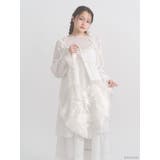 オフホワイト | Cherry heart knit tote | merry jenny