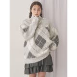 fluffyアーガイルZIPニット | merry jenny | 詳細画像10