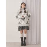 fluffyアーガイルZIPニット | merry jenny | 詳細画像12