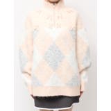 fluffyアーガイルZIPニット | merry jenny | 詳細画像14