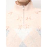 fluffyアーガイルZIPニット | merry jenny | 詳細画像17