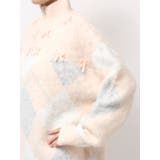 fluffyアーガイルZIPニット | merry jenny | 詳細画像18