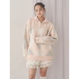 fluffyアーガイルZIPニット | merry jenny | 詳細画像2