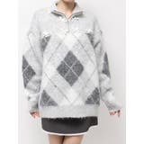 fluffyアーガイルZIPニット | merry jenny | 詳細画像21