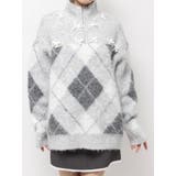 fluffyアーガイルZIPニット | merry jenny | 詳細画像25