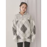 fluffyアーガイルZIPニット | merry jenny | 詳細画像6