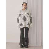 fluffyアーガイルZIPニット | merry jenny | 詳細画像8