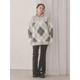 fluffyアーガイルZIPニット | merry jenny | 詳細画像9