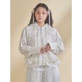 frill lace puff hoodie | merry jenny | 詳細画像2