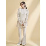 lace layered long tee | merry jenny | 詳細画像10 