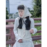 lace layered long tee | merry jenny | 詳細画像2 