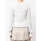 lace layered long tee | merry jenny | 詳細画像20 