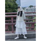 lace layered long tee | merry jenny | 詳細画像4 