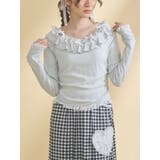 ミントグリーン | romantic frill tops | merry jenny