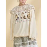 クリーム | blooming catスウェット | merry jenny