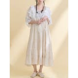 アイボリー | petit flower sheer switchワンピース | merry jenny