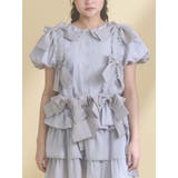 アイスブルー | Tulle ribbon harness | merry jenny