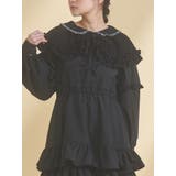 ブラック | lace frill collar | merry jenny